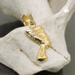 Nofretete-Anhänger glänzend 11x6mm 9 Karat Gelbgold