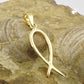 Ichthys-Anhänger Jesus-Fisch glänzend 20x7mm 9 Karat Gelbgold