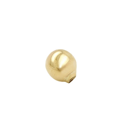 Piercing-Ersatzkugel 5mm Gewinde glänzend 9 Karat Gelbgold