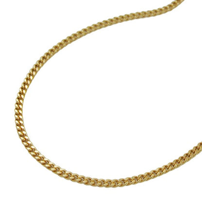 Flachpanzer-Kette diamantiert 1,3mm 45cm 9 Karat Gelbgold