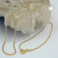 Flachpanzer-Kette diamantiert 1,3mm 45cm 9 Karat Gelbgold