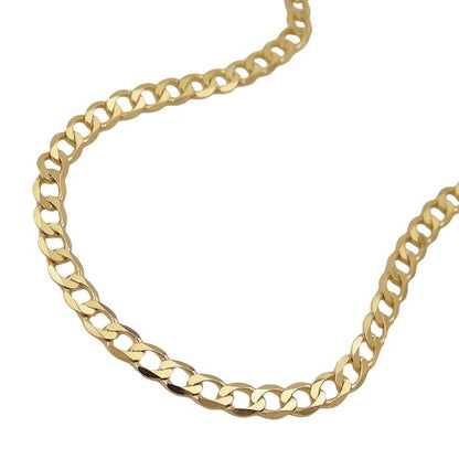 Weitpanzer-Armband 6-fach diamantiert 3,3mm 19cm 14 Karat Gelbgold