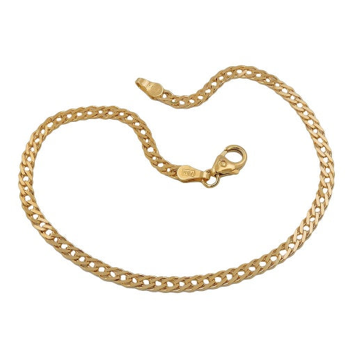 Armband 2,8mm Doppelpanzer GOLD 14Kt 19cm