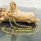 Armband/Kette 2mm Stegpanzer glänzend 9Kt GOLD 19/45cm
