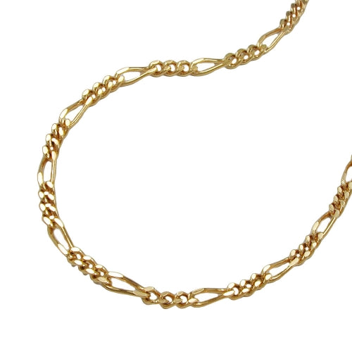 Armband/Halskette 1,4mm Figarokette 14Kt GOLD 19/42/45/50cm