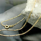 Figaro-Kette 1,6mm Gold 375 9kt 42/45cm