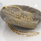 Figaro-Panzer-Kette 2,7mm Bicolor Gold 585 14kt 45cm