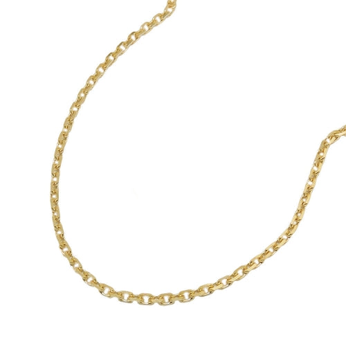 Ankerkette diamantiert 1,3mm Gold 585 14kt