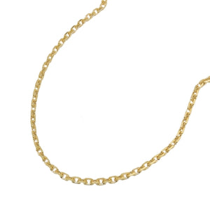 Ankerkette diamantiert 1,3mm Gold 585 14kt