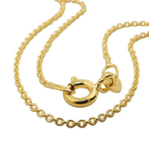 Ankerkette 1,1mm Gold 375 9kt 38/45cm