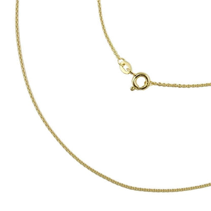 Kette 1,1mm Ankerkette rund 9Kt GOLD 42/45cm