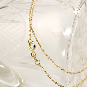 Kette 1,1mm Ankerkette rund 9Kt GOLD 42/45cm