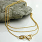 Kette 1,1mm Ankerkette rund 9Kt GOLD 42/45cm