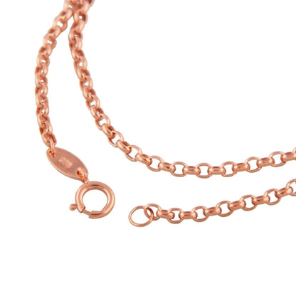 Armband / Ankerkette 2mm Anker rund 9Kt Rotgold 19/45cm