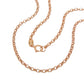 Armband / Ankerkette 2mm Anker rund 9Kt Rotgold 19/45cm