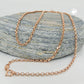Armband / Ankerkette 2mm Anker rund 9Kt Rotgold 19/45cm