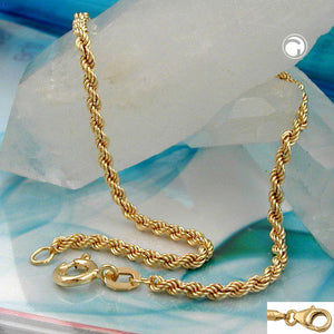 Armband/Kette 2mm Kordelkette 9Kt GOLD 19/42/45cm