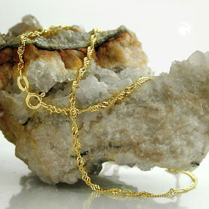 Kette 1,8mm Singapurkette 9Kt GOLD 45/50cm