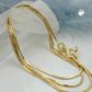 Kette 0,7mm Schlange 5-kant 14Kt GOLD 40/42/45cm