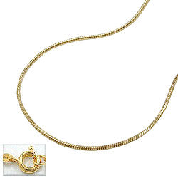 Kette 0,7mm Schlange 5-kant 14Kt GOLD 40/42/45cm