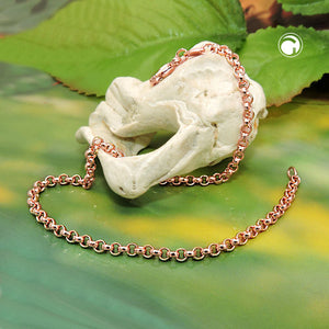 Armband/Collier 2,5mm Erbskette 14Kt Rotgold 19/45cm