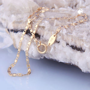 Armband /Collier 1,5mm Fantasiekette 9Kt GOLD 19/45cm