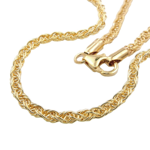 Armband/Kette 3mm Fantasie 9Kt GOLD 19/45cm