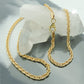 Armband/Kette 3mm Fantasie 9Kt GOLD 19/45cm