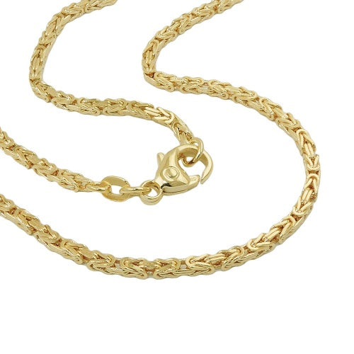 Armband/Kette 1,8x1,8mm Königskette 14Kt GOLD  19/50cm