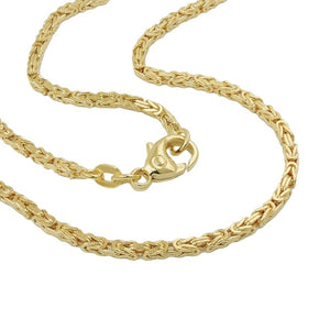 Armband/Kette 1,8x1,8mm Königskette 14Kt GOLD  19/50cm
