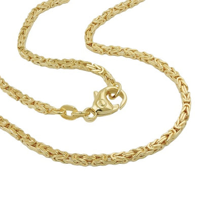 Armband/Kette 1,8x1,8mm Königskette 14Kt GOLD  19/50cm