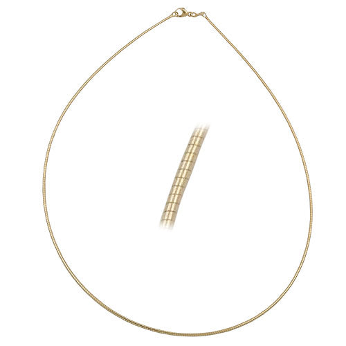 Kette 0,8mm Rundkette 9Kt GOLD 42/45cm
