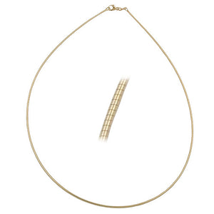 Kette 0,8mm Rundkette 9Kt GOLD 42/45cm