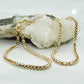 Armband/Zopfkette 2,4mm Zopfkette bicolor 14Kt GOLD 19/45cm