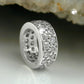 Anhänger 9x3mm Taufring Zirkonias rhodiniert Silber 925