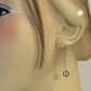 Ohrhaken 45x8mm mit Kugel und Feder rhodiniert Silber 925