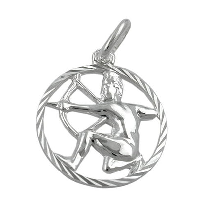 Anhänger 15mm Sternzeichen Wassermann Silber 925