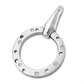 Set - bestehend aus Ohrring - Anhänger - Ring Zirkonias mattiert rhodiniert Silber 925