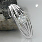 Durchlaufanhänger Zirkonia Silber 925 21x8mm