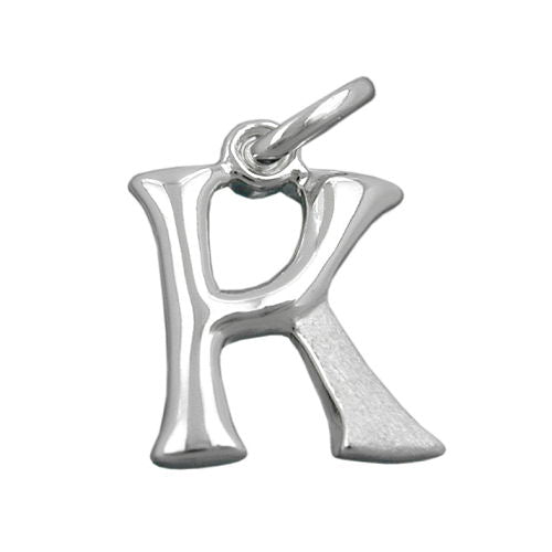 Buchstabe K Anhänger Silber 925 15x11mm