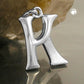 Buchstabe K Anhänger Silber 925 15x11mm
