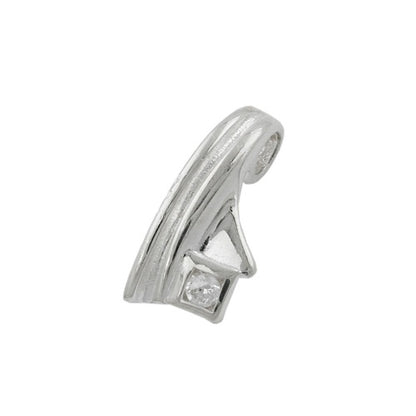 Anhänger 16x7mm Zirkonia glänzend Silber 925