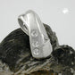 Durchlaufanhänger Schluppe Zirkonia mattiert Silber 925 20x9mm
