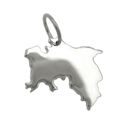Niedersachsen-Anhänger 15x19mm glänzend gravierbar, 925 Silber