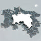 Niedersachsen-Anhänger 15x19mm glänzend gravierbar, 925 Silber
