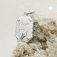 Anhänger 22x15mm Brief -I love you- Silber 925