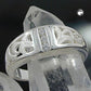Floraler Zirkonia-Ring 7mm matt-glänzend Silber 925, Gr. 60