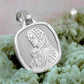 Anhänger 16x15mm Maria mit Jesuskind glänzend Silber 925
