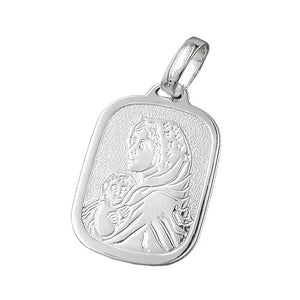 Anhänger 21x15mm Maria mit Jesuskind Silber 925