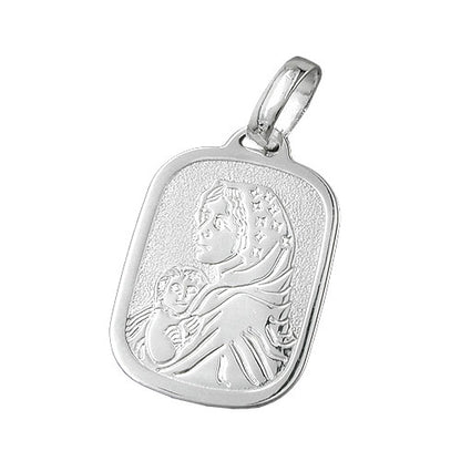 Anhänger 21x15mm Maria mit Jesuskind Silber 925